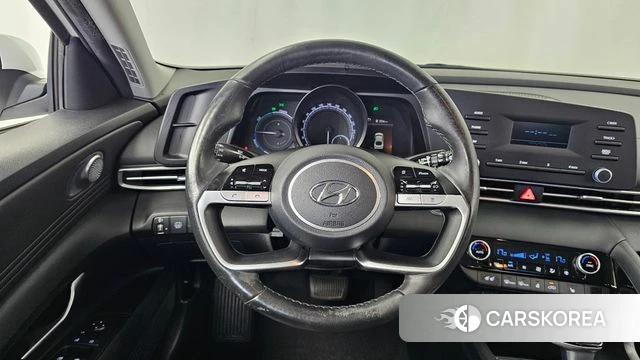 Hyundai Avante Hybrid (CN7) 2021 Белый из Кореи, фото 4