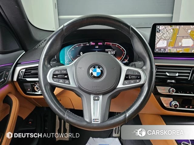 BMW 5 Series (G30) 2021 Черный из Кореи, фото 4