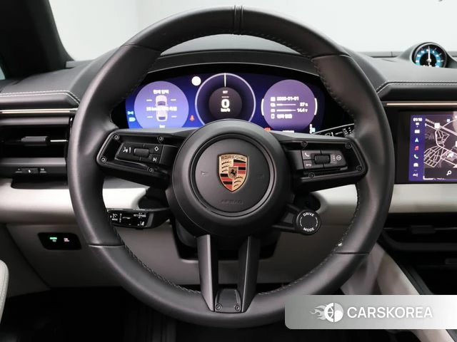 Porsche Makan EV 2025 Небесно-голубой из Кореи, фото 4