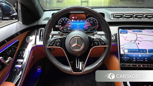 Mercedes-Benz S-Class W223 2021 Темно-зеленый из Кореи, фото 4