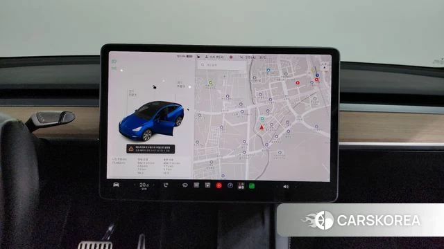 Tesla Model Y 2021 Синий из Кореи, фото 4