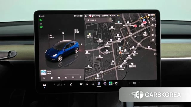 Tesla Model Y 2023 Синий из Кореи, фото 4