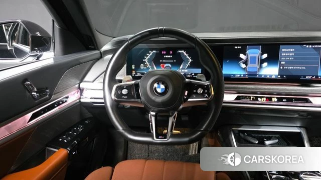 BMW 7 Series (G70) 2023 Черный из Кореи, фото 4