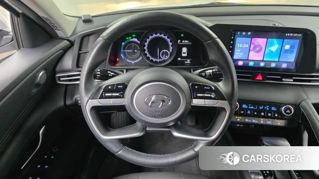 Hyundai Avante Hybrid (CN7) 2022 Белый из Кореи, фото 4