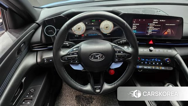 Hyundai Avante (CN7) 2022 Небесно-голубой из Кореи, фото 4