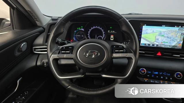 Hyundai Avante Hybrid (CN7) 2023 Белый из Кореи, фото 4