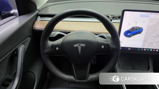 Tesla Model Y 2021 Синий из Кореи, фото 4