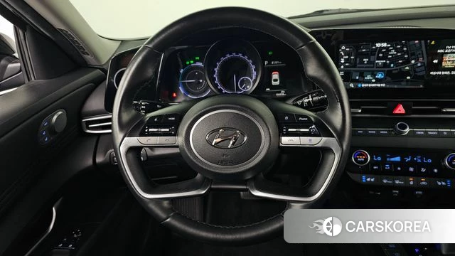 Hyundai Avante Hybrid (CN7) 2022 Черный из Кореи, фото 4