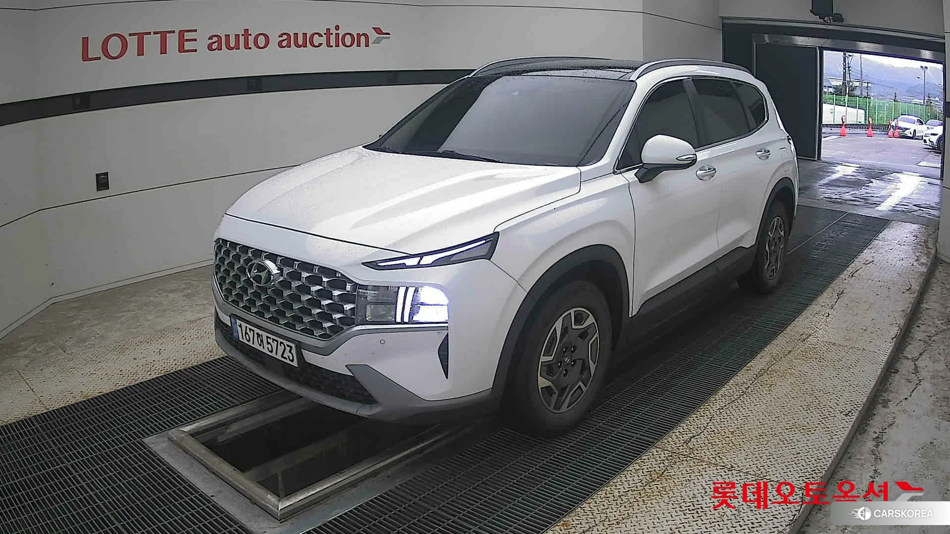 Hyundai Santa Fe Hybrid 2022 Белый из Кореи, фото 5