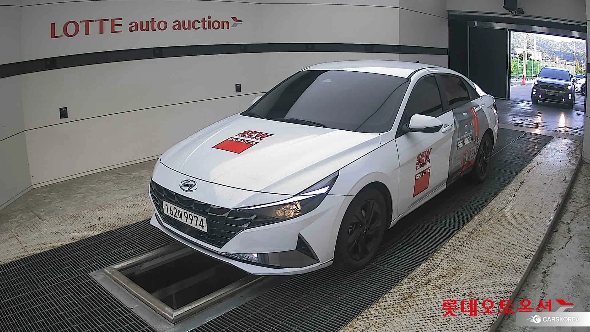 Hyundai Avante Hybrid 2021 Polar White из Кореи, фото 5