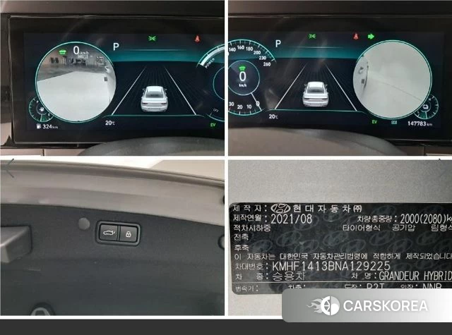 Hyundai The New Grandeur IG Hybrid 2021 Серебристо-серый из Кореи, фото 5