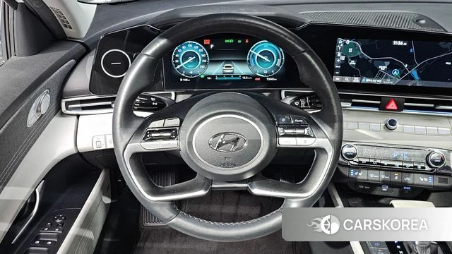 Hyundai Avante Hybrid (CN7) 2021 Белый из Кореи, фото 5