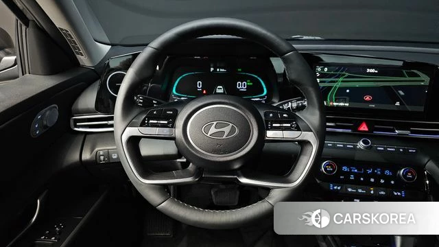 Hyundai The New Avante Hybrid (CN7) 2023 Темно-зеленый из Кореи, фото 5