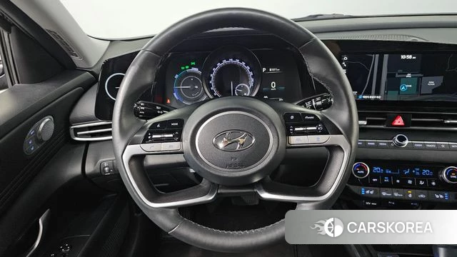 Hyundai Avante Hybrid (CN7) 2022 Черный из Кореи, фото 5