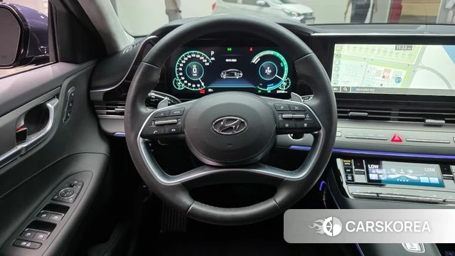 Hyundai The New Grandeur IG Hybrid 2021 Синий из Кореи, фото 5