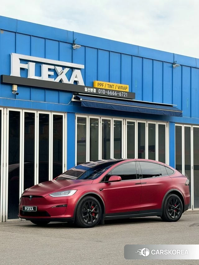 Tesla Model X 2023 Красный из Кореи, фото 6