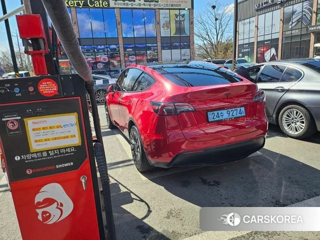 Tesla Model Y 2021 Красный из Кореи, фото 6
