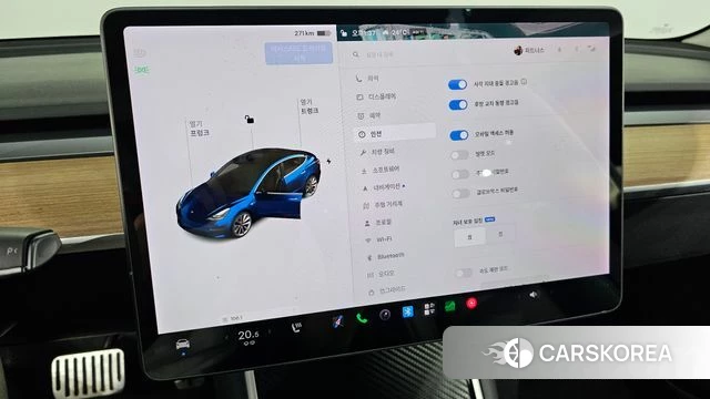 Tesla Model 3 2020 Синий из Кореи, фото 6
