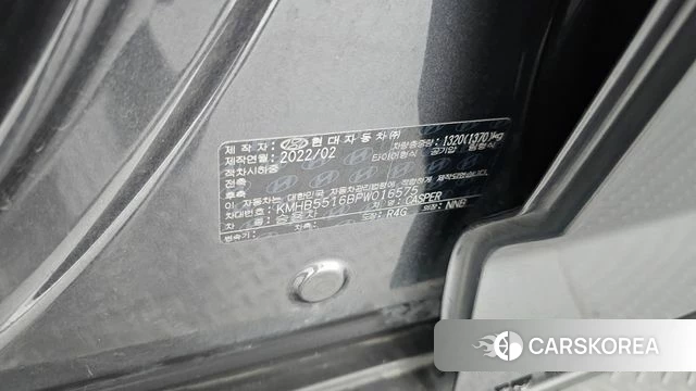 Hyundai Casper id 5022623 из Кореи 10
