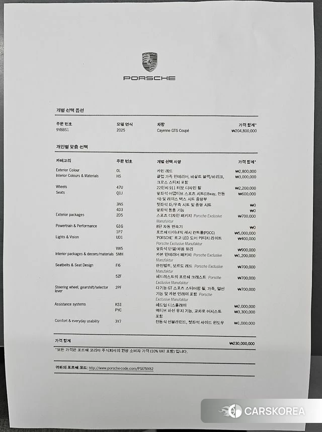 Porsche Cayenne (PO536) id 4974880 из Кореи 10