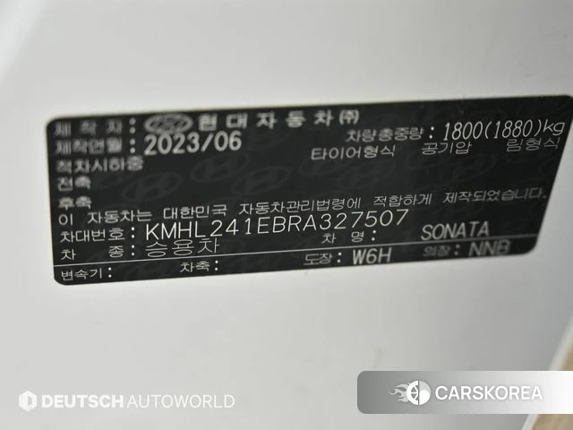 Hyundai Sonata D Edge (DN8) id 4778883 из Кореи 11