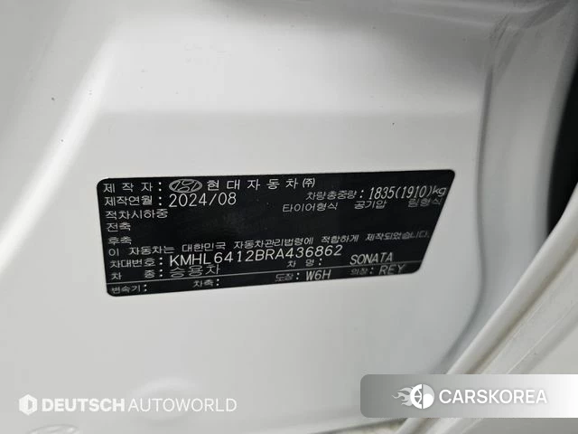 Hyundai Sonata D Edge (DN8) id 4957622 из Кореи 11