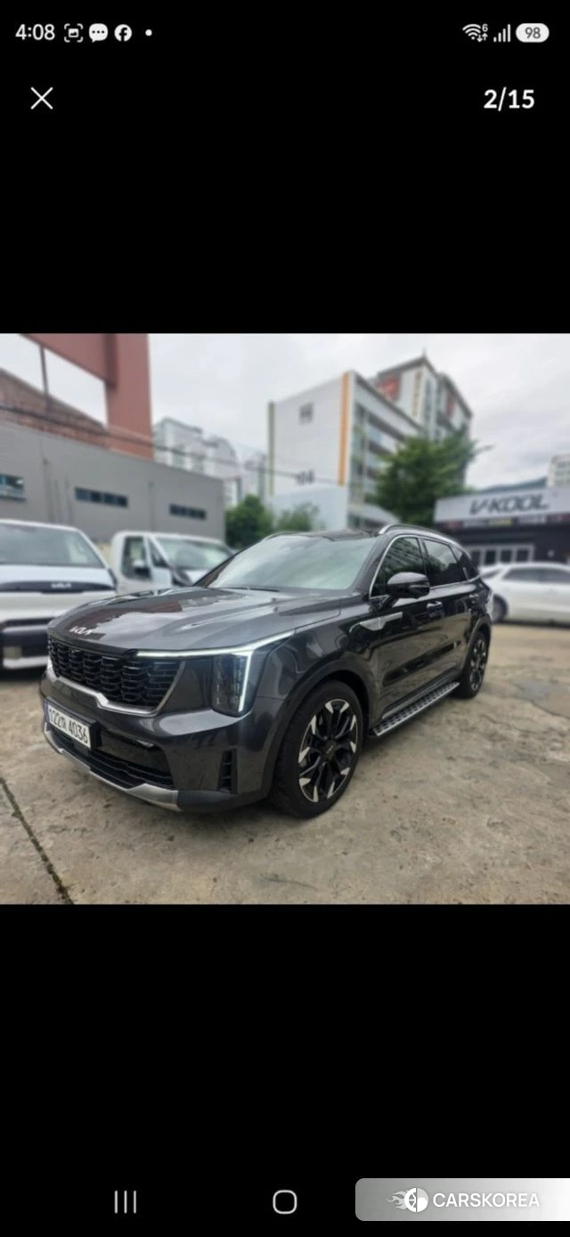 Kia The New Sorento 4th Generation 2025 Серый из Кореи, фото 4