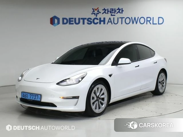 Tesla Model 3 2021 Белый из Кореи, фото 3
