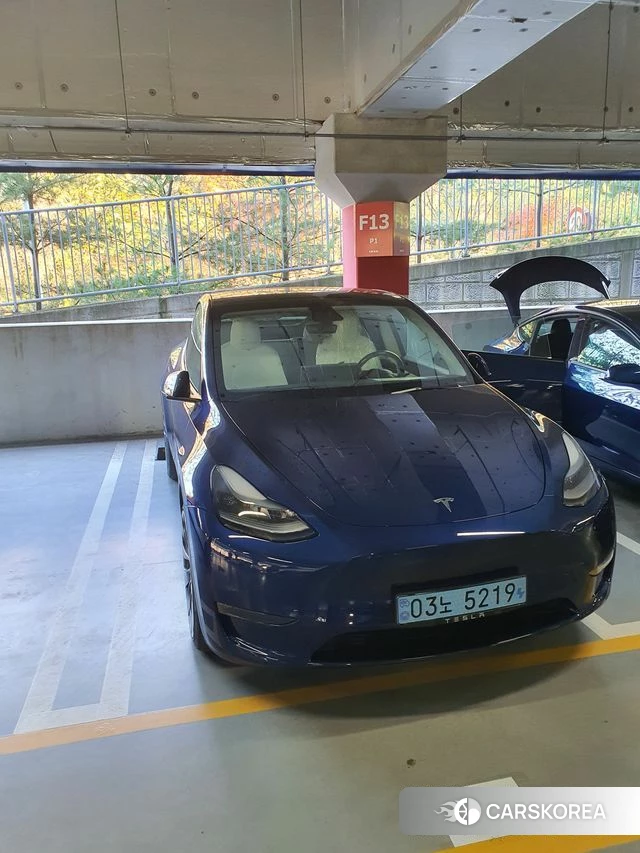 Tesla Model Y 2021 Синий из Кореи, фото 5