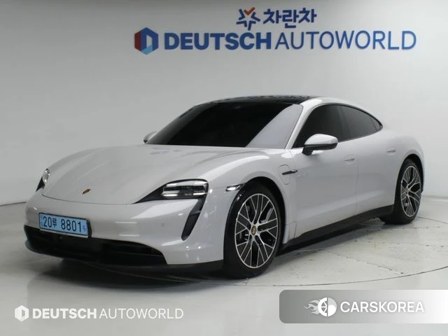 Porsche Taycan 2022 Серебристо-серый из Кореи, фото 4
