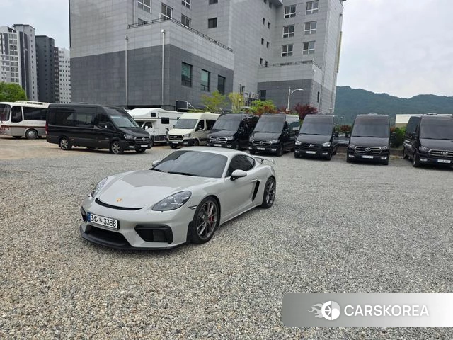 Porsche 718 Cayman 2022 Серебристо-серый из Кореи, фото 6