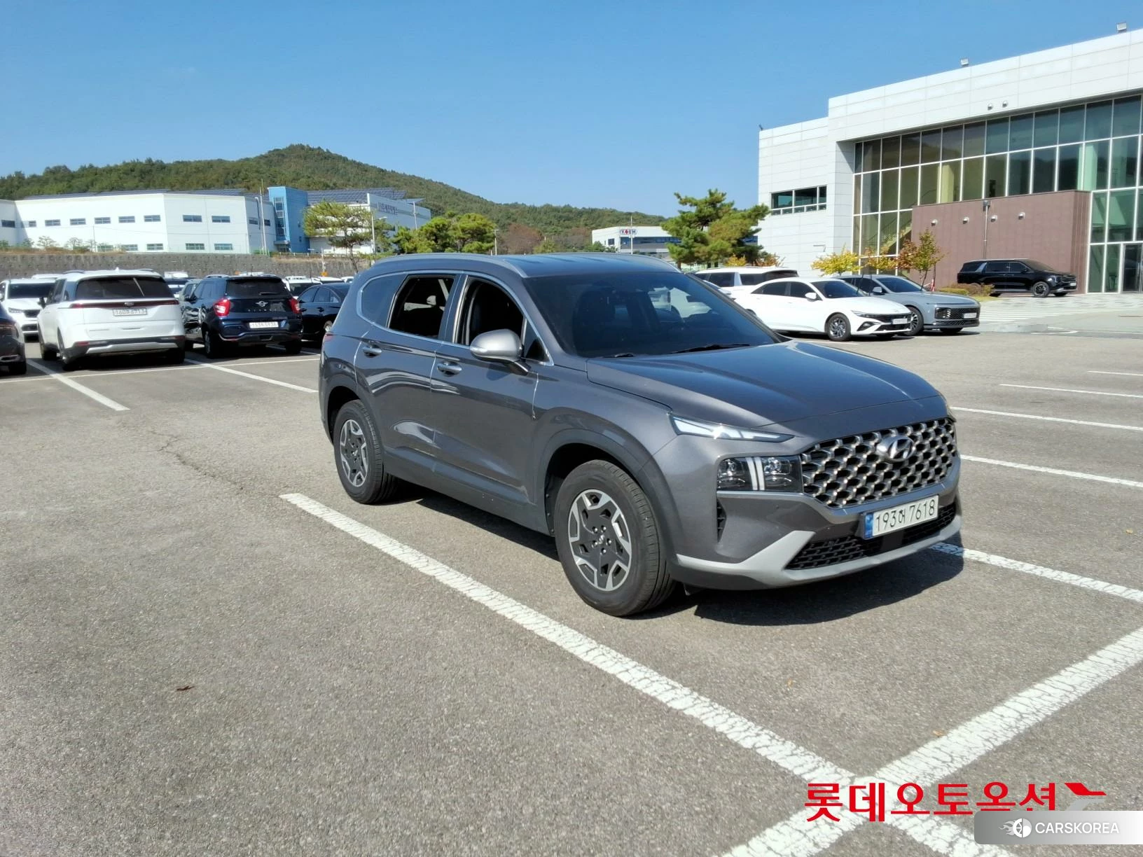 Hyundai Santa Fe Hybrid 2022 Magnetic Grey Metallic из Кореи, фото 2