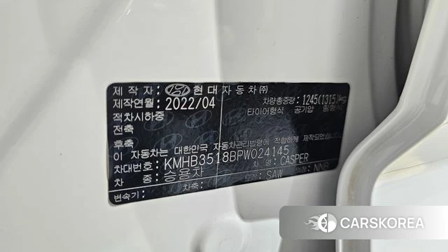 Hyundai Casper id 4444590 из Кореи 19