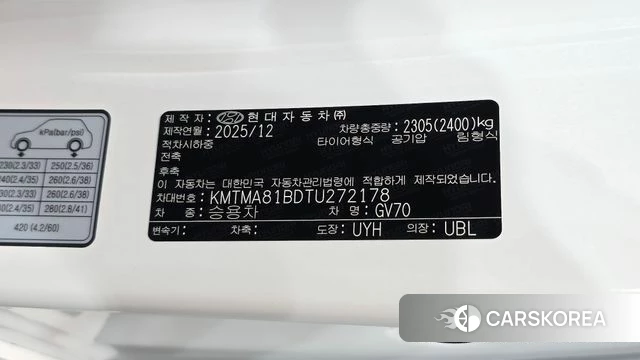 Genesis GV70 id 5026002 из Кореи 19
