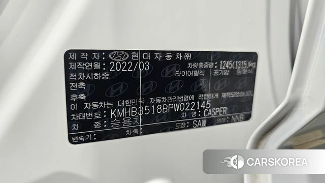 Hyundai Casper id 4463875 из Кореи 20