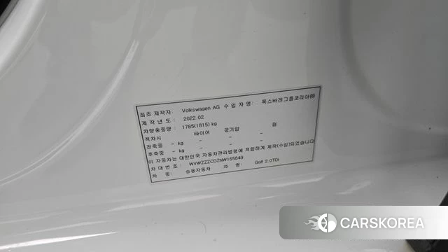 Volkswagen Golf 8th Generation id 4986610 из Кореи 21