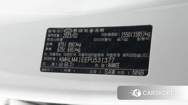 Hyundai Avante (CN7) id 4682407 из Кореи 21