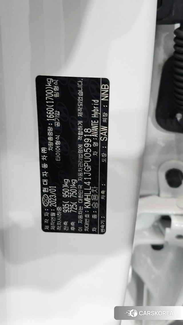 Hyundai Avante Hybrid (CN7) id 4991383 из Кореи 22