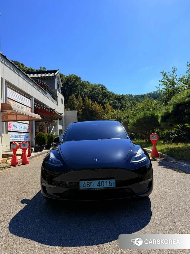 Tesla Model Y 2022 Черный из Кореи, фото 3