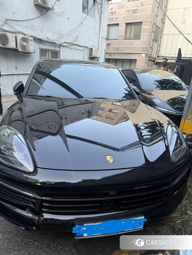 Porsche Cayenne (PO536) 2022 Черный из Кореи, фото 3
