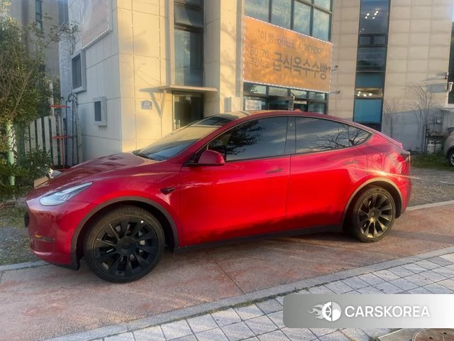 Tesla Model Y 2021 Красный из Кореи, фото 6