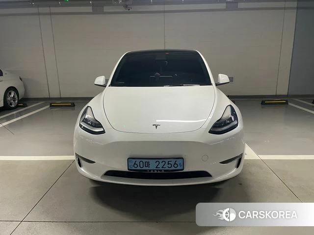 Tesla Model Y 2021 Белый из Кореи, фото 3