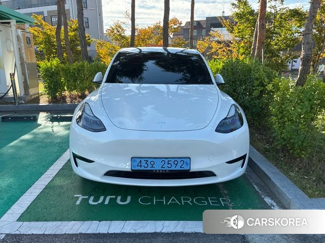 Tesla Model Y 2024 Белый из Кореи, фото 3