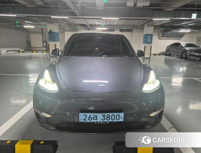 Tesla Model Y 2022 Серый из Кореи, фото 5