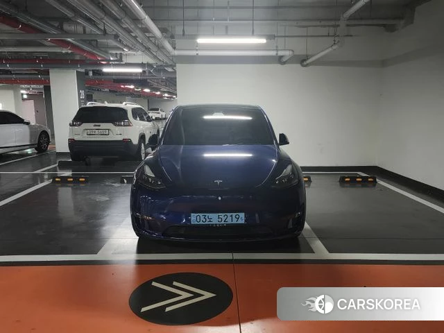 Tesla Model Y 2021 Синий из Кореи, фото 6