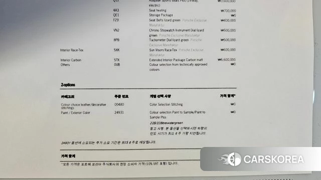 Porsche 911(992) id 5040494 из Кореи 30