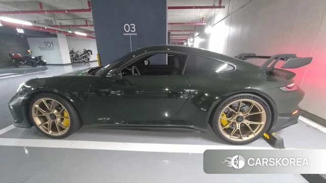 Porsche 911(992) 2022 Темно-зеленый из Кореи, фото 6