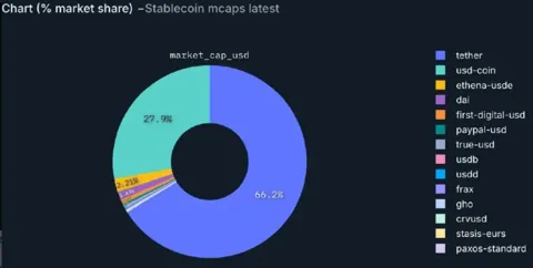 Тether удерживает лидерство на рынке стейблкоинов, но будущее не предсказуемо