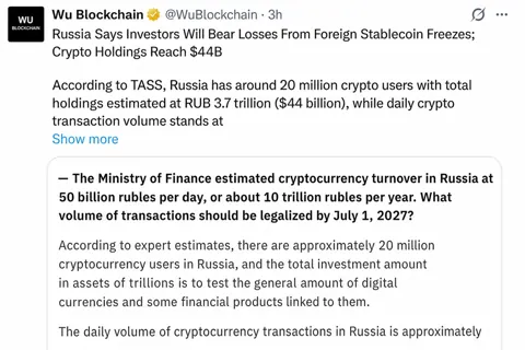 Сколько составляют пользователи криптовалют в РФ: оценка Минфина