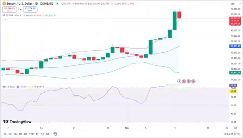 Биткоин упал до $86 000, поскольку эксперт предупреждает о падении на 10% перед данными по ИПЦ